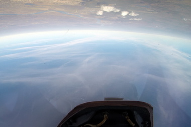 Фото полетов на истребителе МИГ-29 в стратосферу
